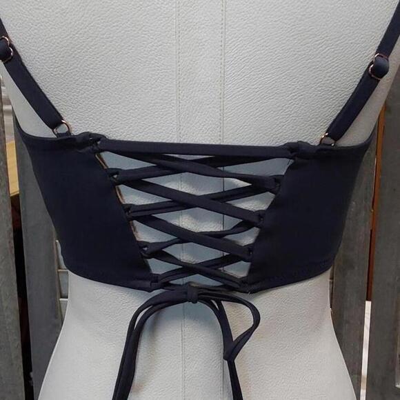 Women's Longline Underwire Bikini Top | Shade & Shore | 36C - Picture 5 of 10